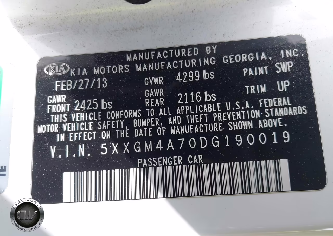 2013 Kia Optima Lx VIN:5XXGM4A70DG190019 - 9