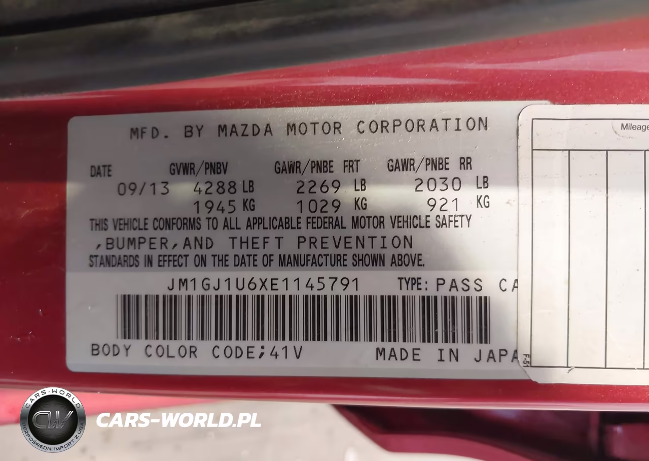 2014 Mazda Mazda6 I Sport VIN:JM1GJ1U6XE1145791 - 9