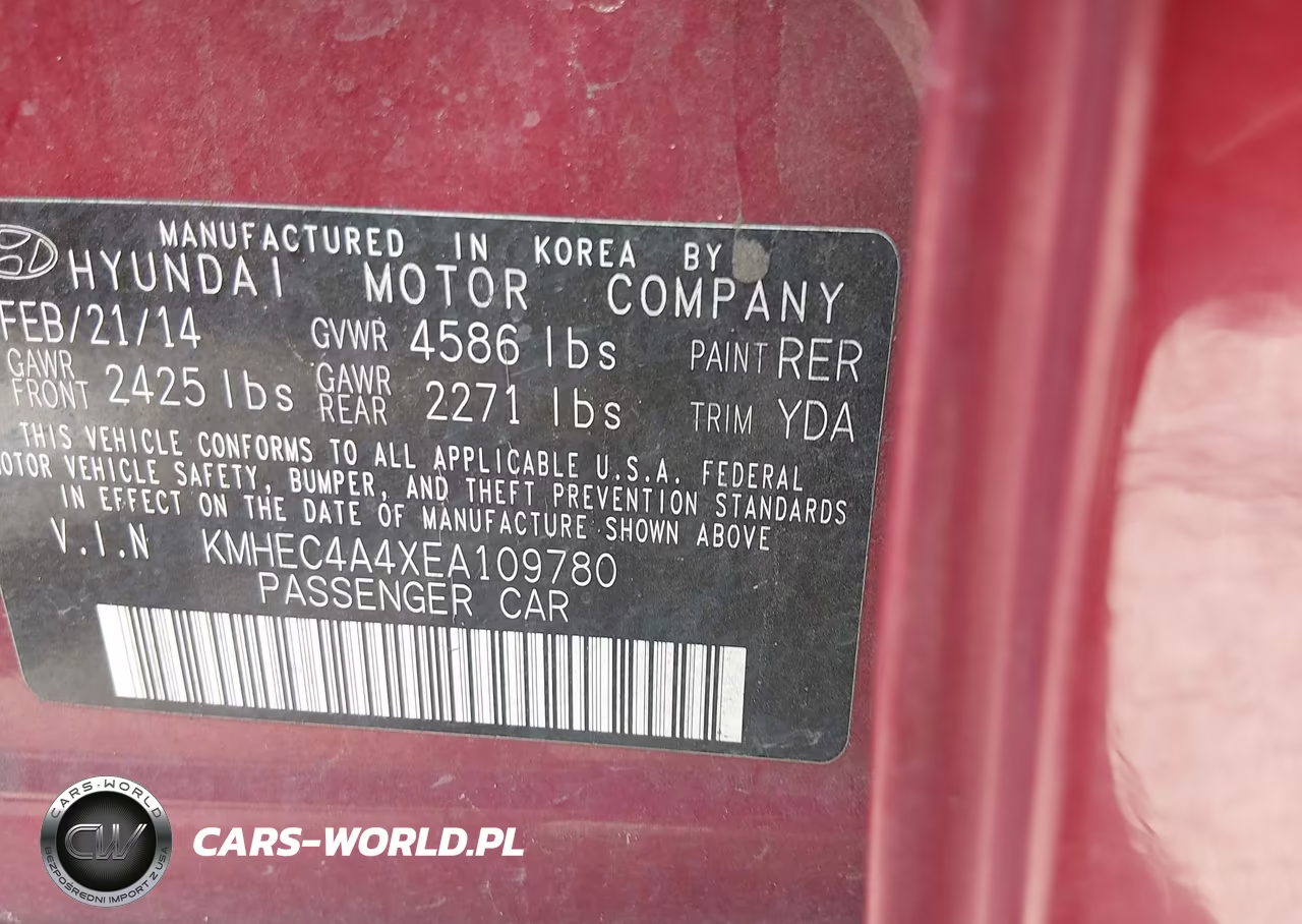 2014 Hyundai Sonata Hybrid VIN:KMHEC4A4XEA109780 - 9