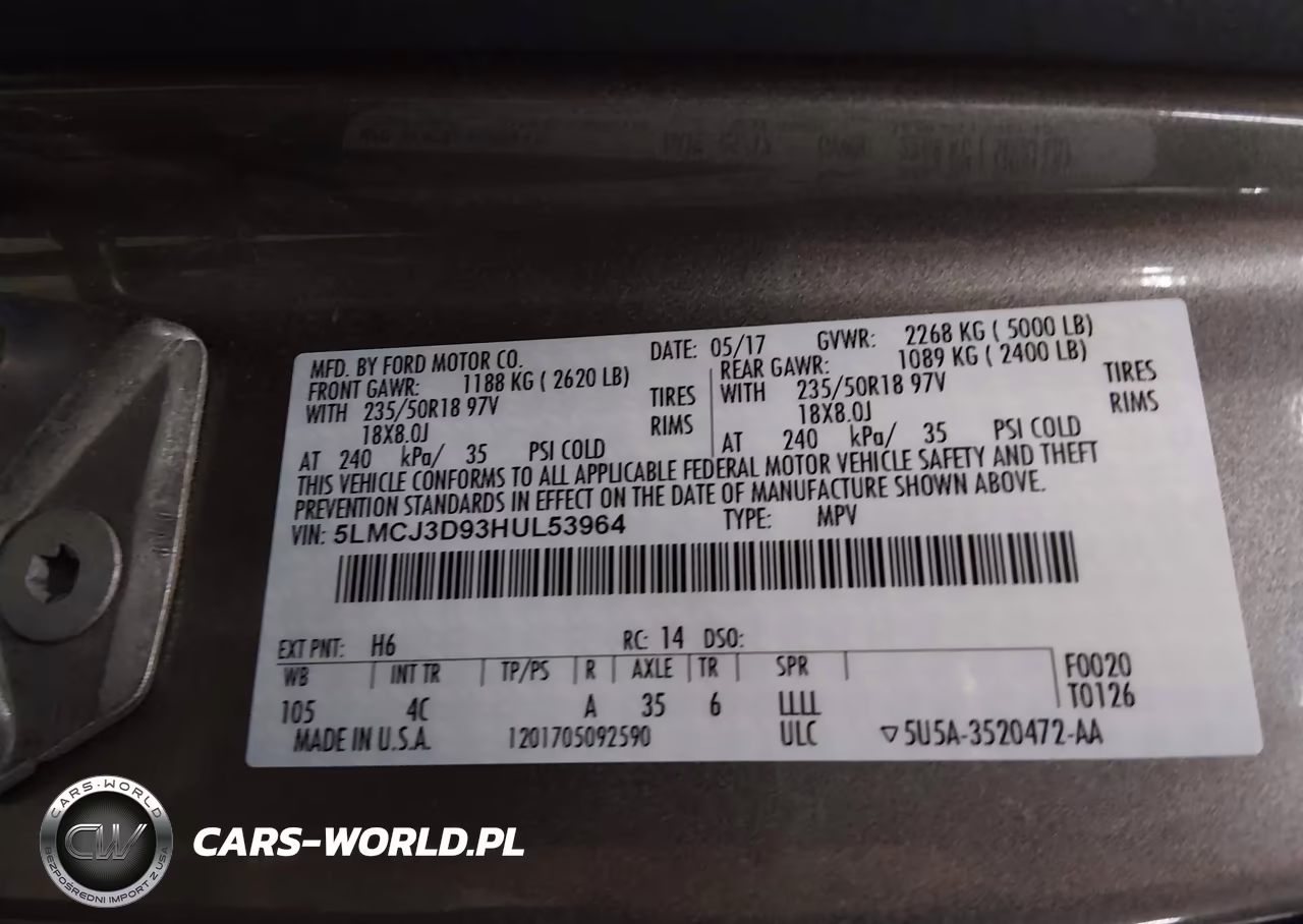 2017 Lincoln Mkc Reserve VIN:5LMCJ3D93HUL53964 - 9