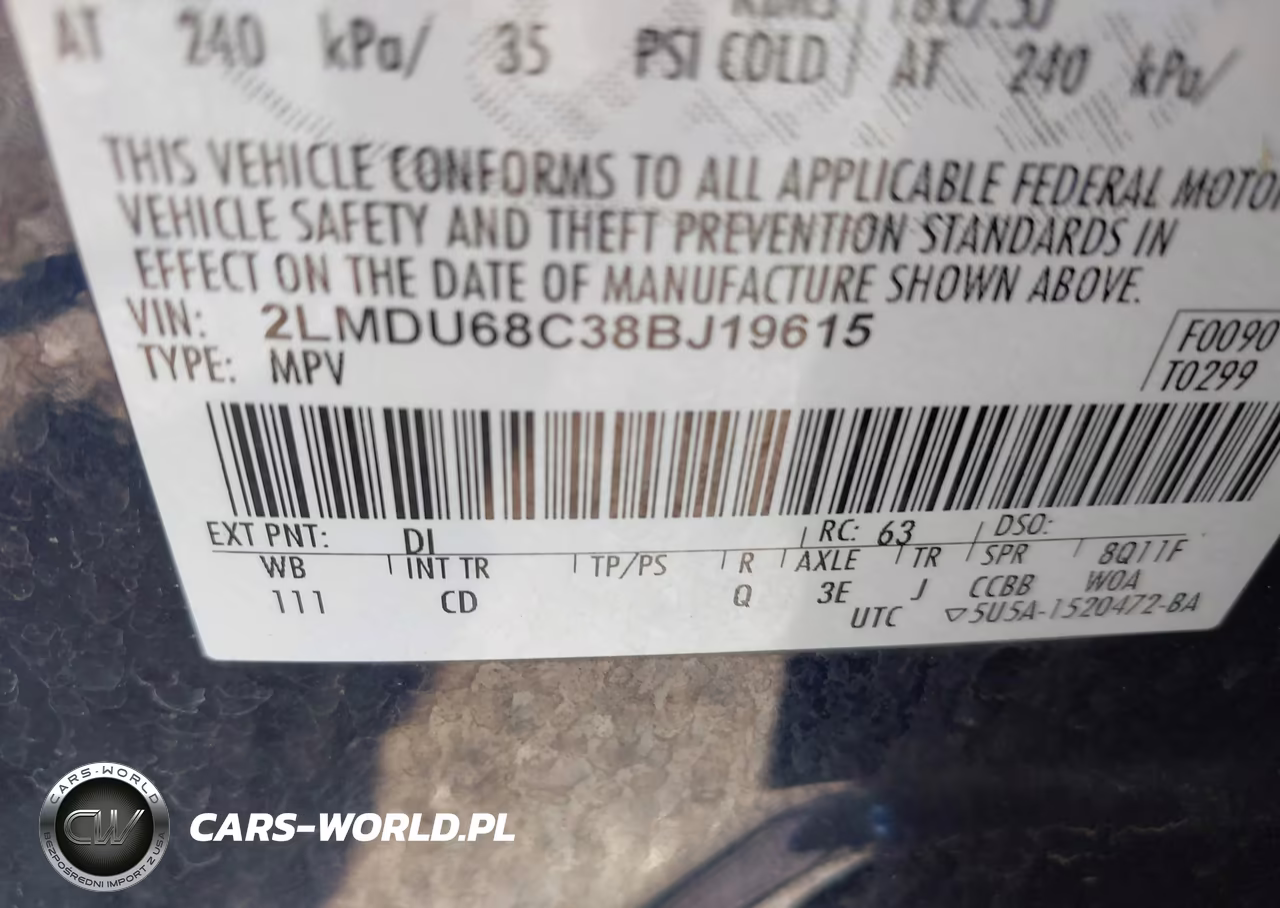 2008 Lincoln Mkx VIN:2LMDU68C38BJ19615 - 9