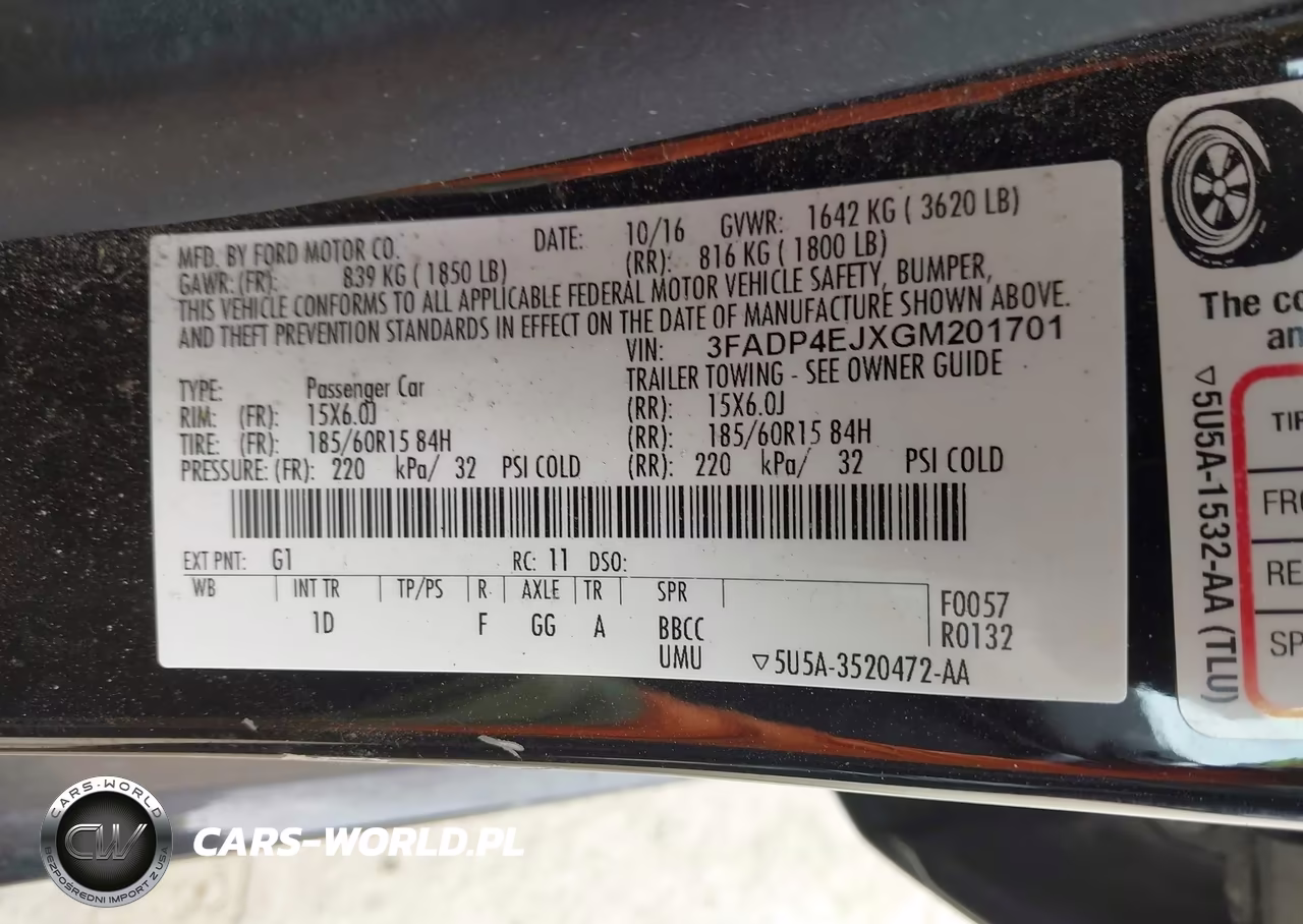 2016 Ford Fiesta Se VIN:3FADP4EJXGM201701 - 9