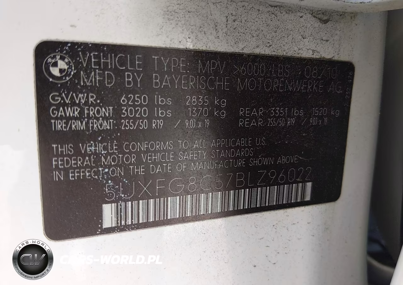 2011 BMW X6 xDrive50I VIN:5UXFG8C57BLZ96022 - 9