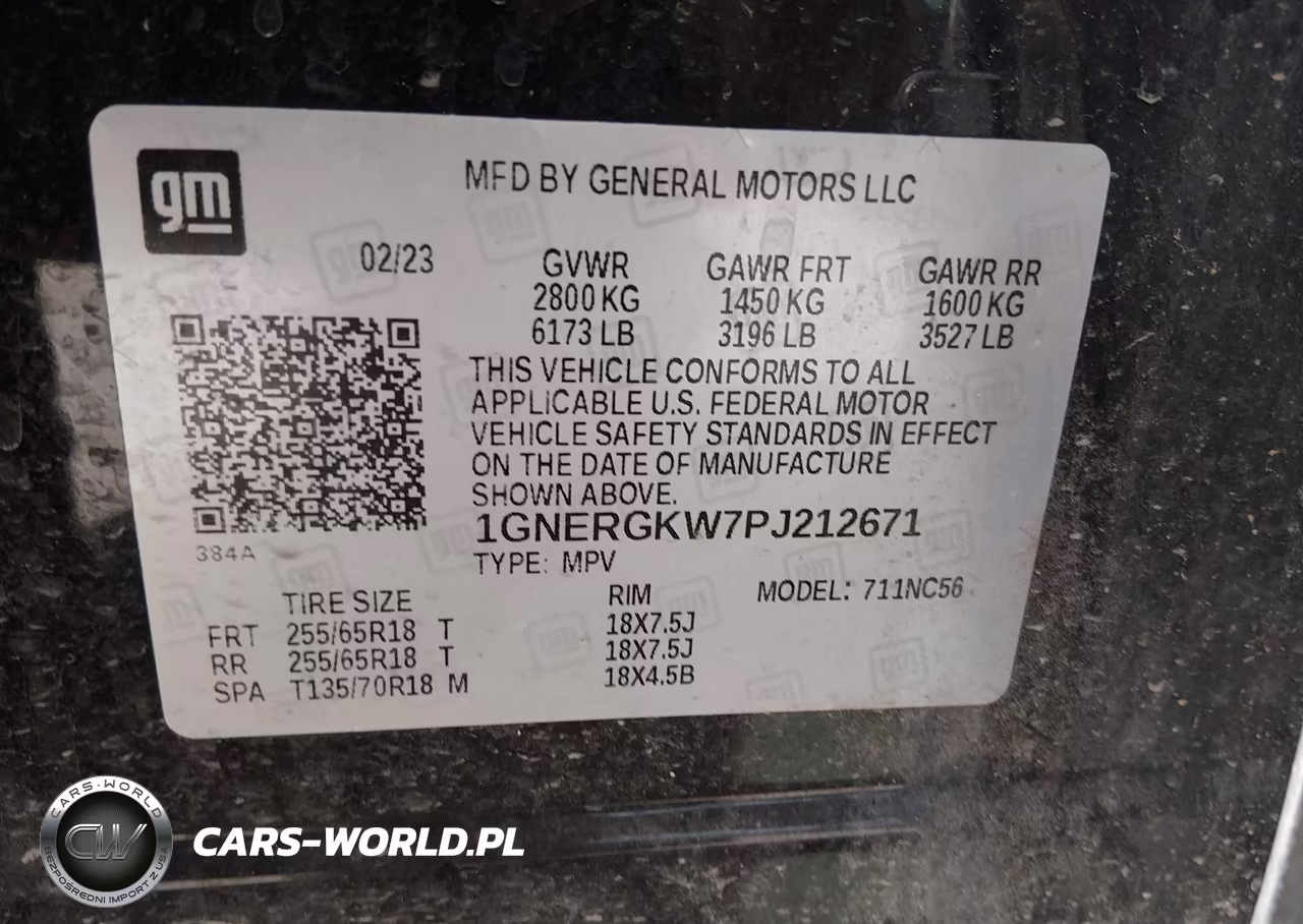 2023 Chevrolet Traverse Fwd Lt Cloth VIN:1GNERGKW7PJ212671 - 9