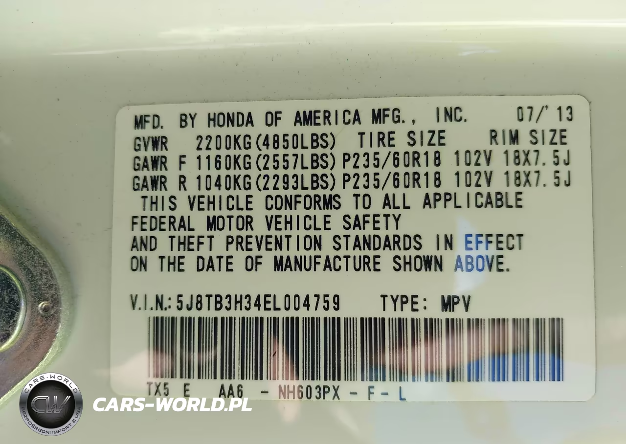 2014 Acura Rdx VIN:5J8TB3H34EL004759 - 9