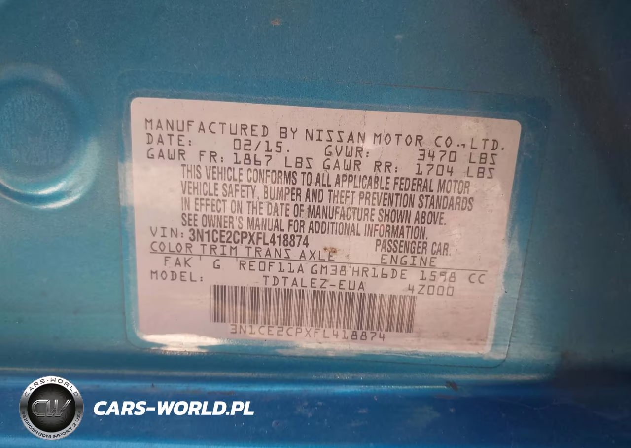 2015 Nissan Versa Note Sl VIN:3N1CE2CPXFL418874 - 9