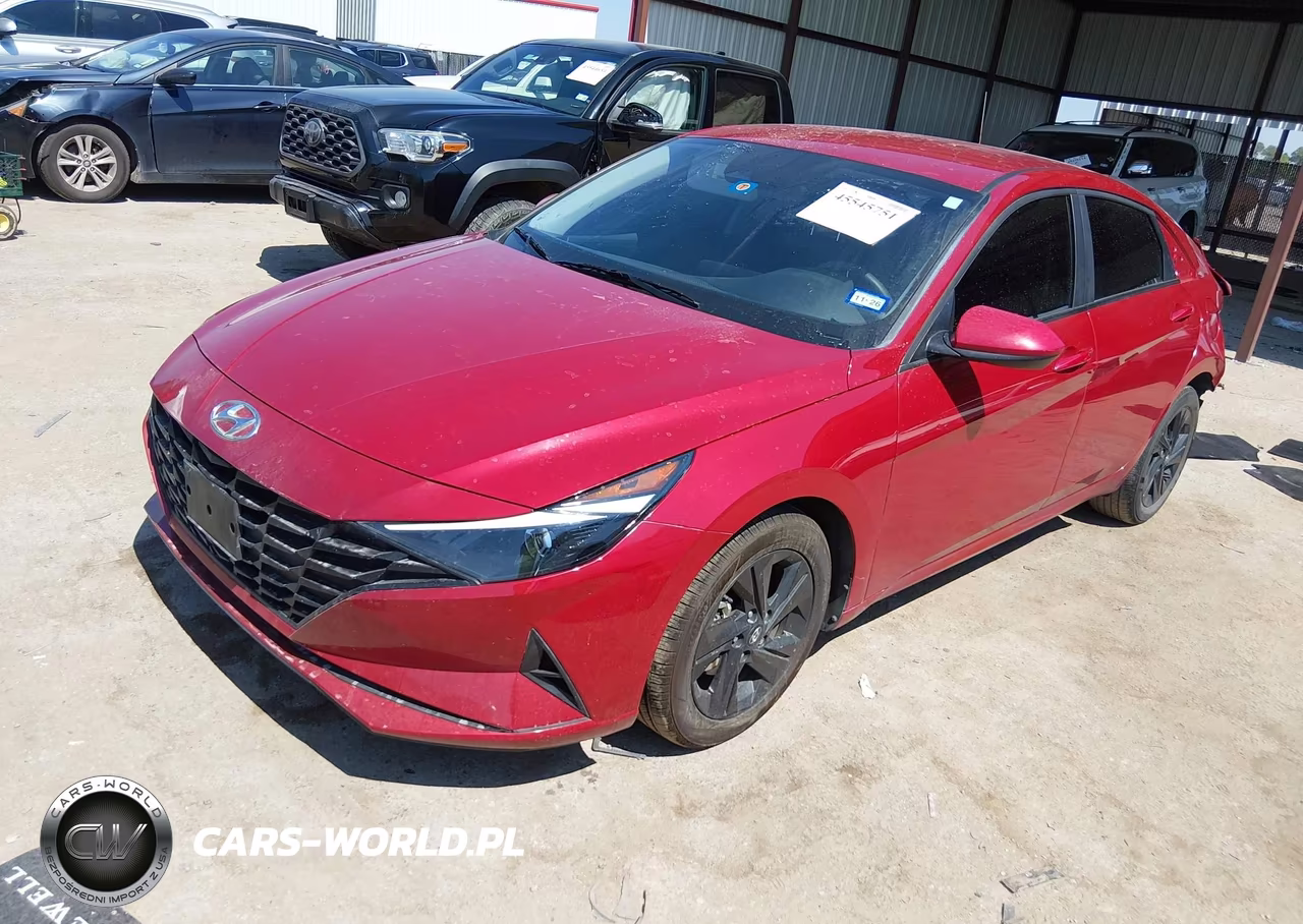 2023 Hyundai Elantra Hybrid Blue VIN:KMHLM4AJ9PU045985 - 2