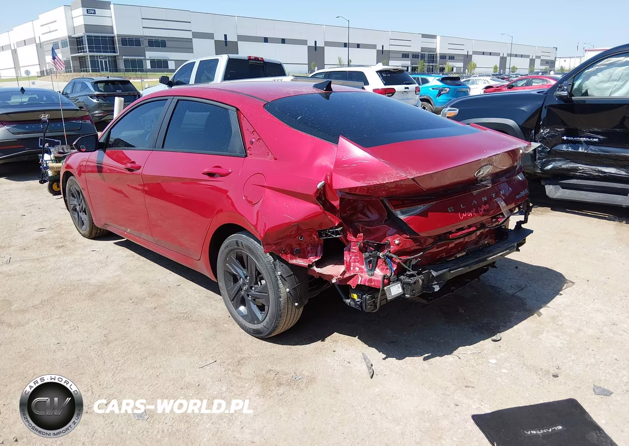2023 Hyundai Elantra Hybrid Blue VIN:KMHLM4AJ9PU045985 - 3