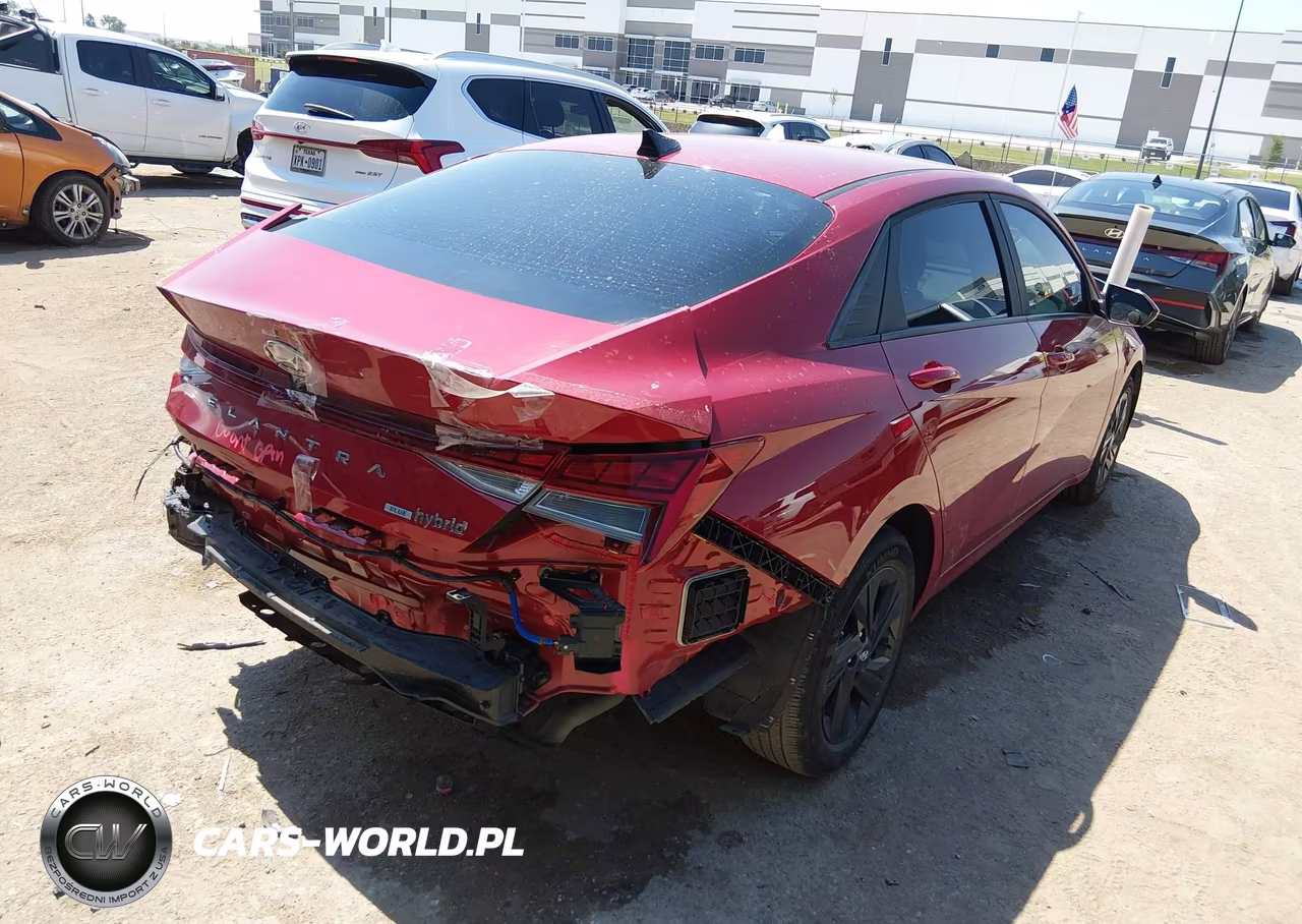 2023 Hyundai Elantra Hybrid Blue VIN:KMHLM4AJ9PU045985 - 4