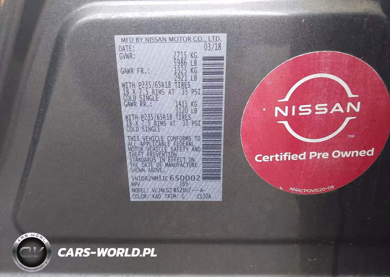 2018 Nissan Pathfinder Sl VIN:5N1DR2MM3JC650002 - 9