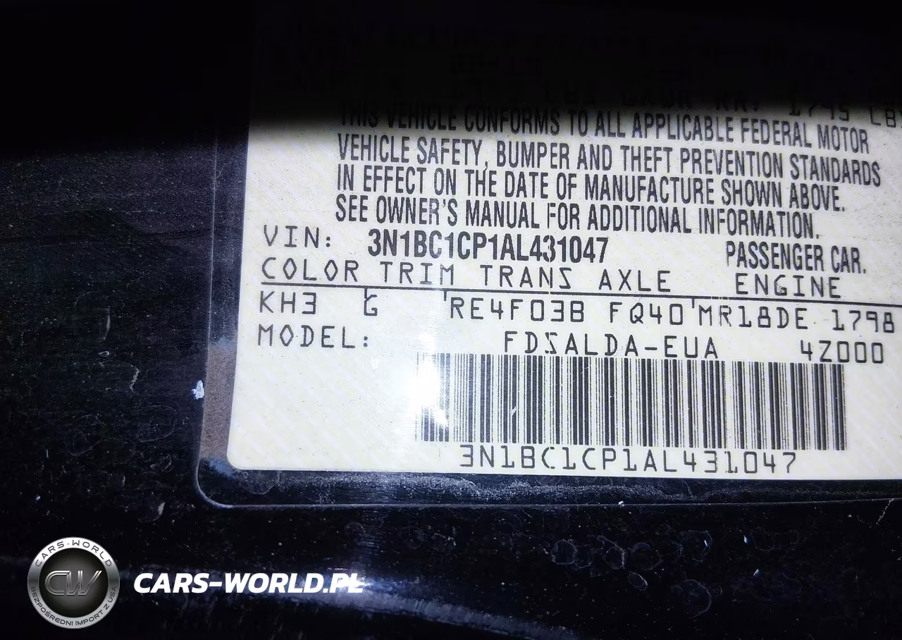 2010 Nissan Versa 1.8S VIN:3N1BC1CP1AL431047 - 9