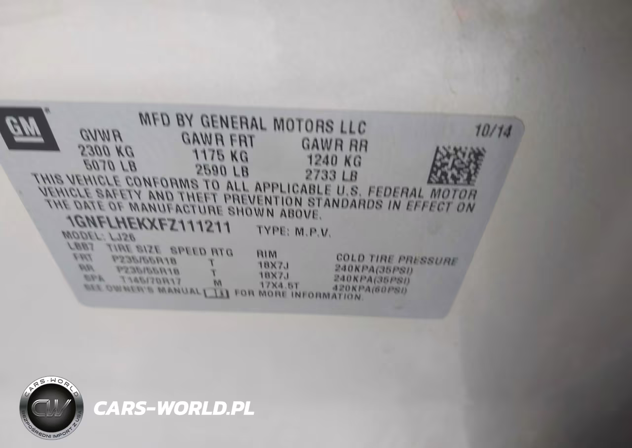 2015 Chevrolet Equinox Ltz VIN:1GNFLHEKXFZ111211 - 9