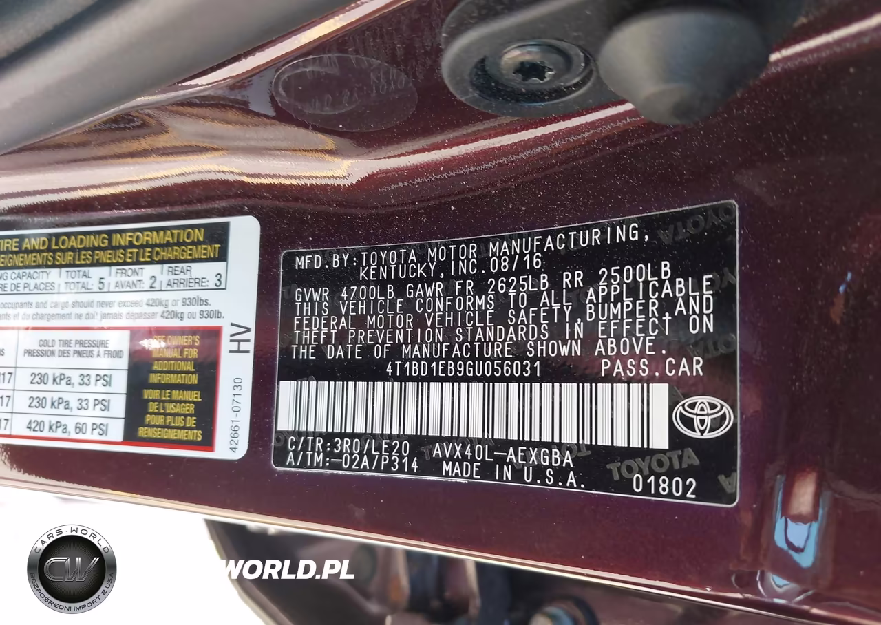 2016 Toyota Avalon Hybrid Xle Premium VIN:4T1BD1EB9GU056031 - 9