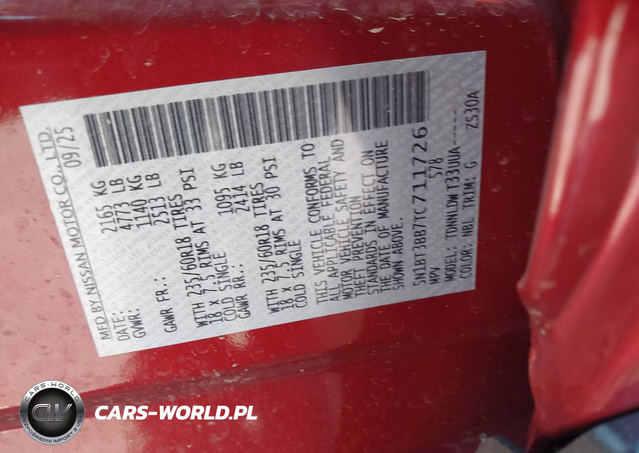 2026 Nissan Rogue Sv VIN:5N1BT3BB7TC711726 - 9