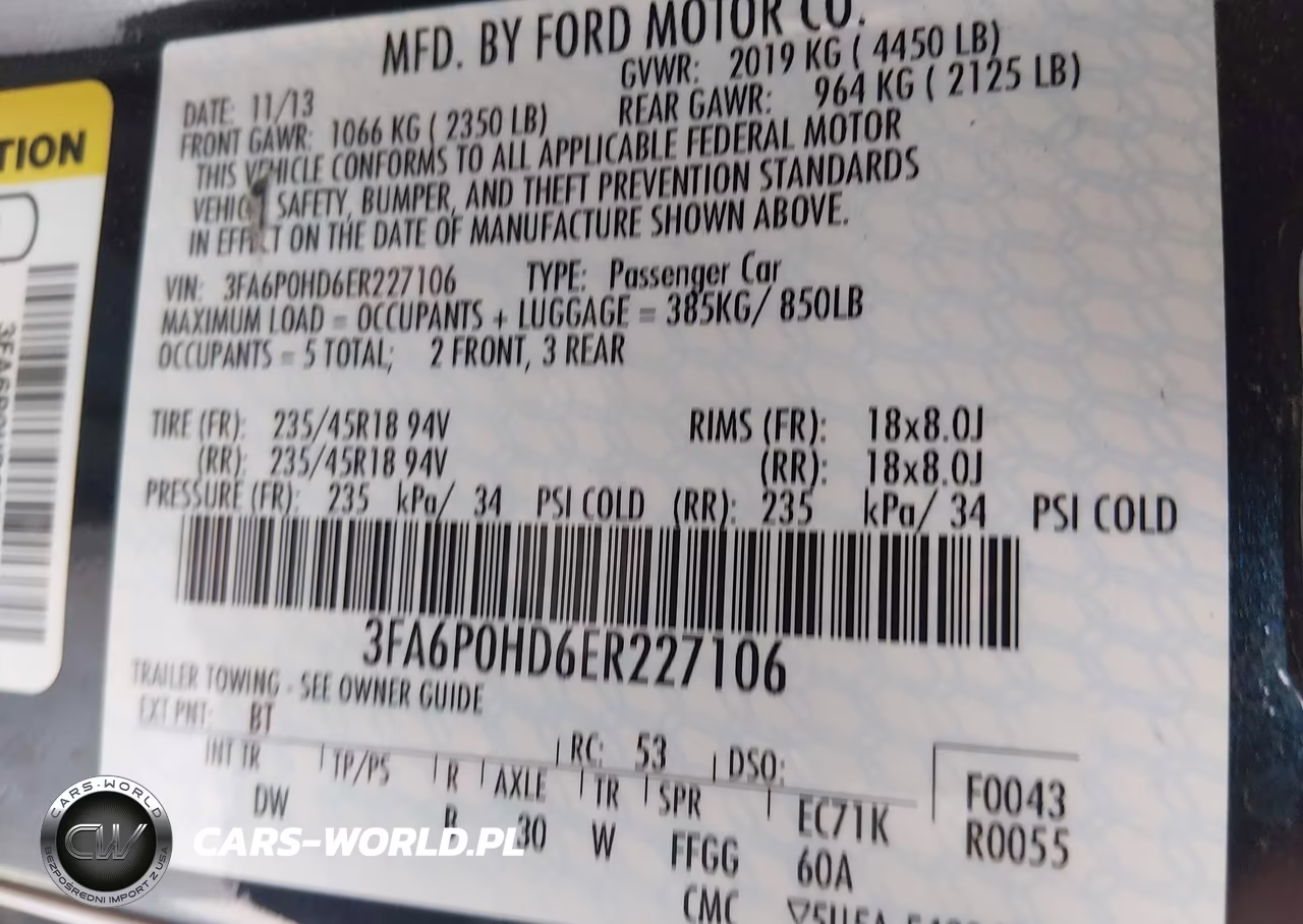 2014 Ford Fusion Se VIN:3FA6P0HD6ER227106 - 9