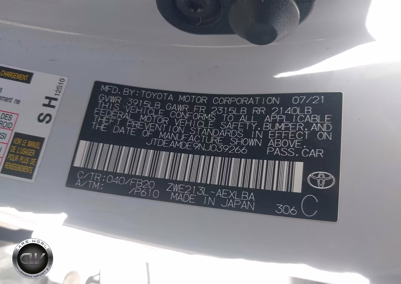 2022 Toyota Corolla Hybrid Le VIN:JTDEAMDE9NJ039266 - 9