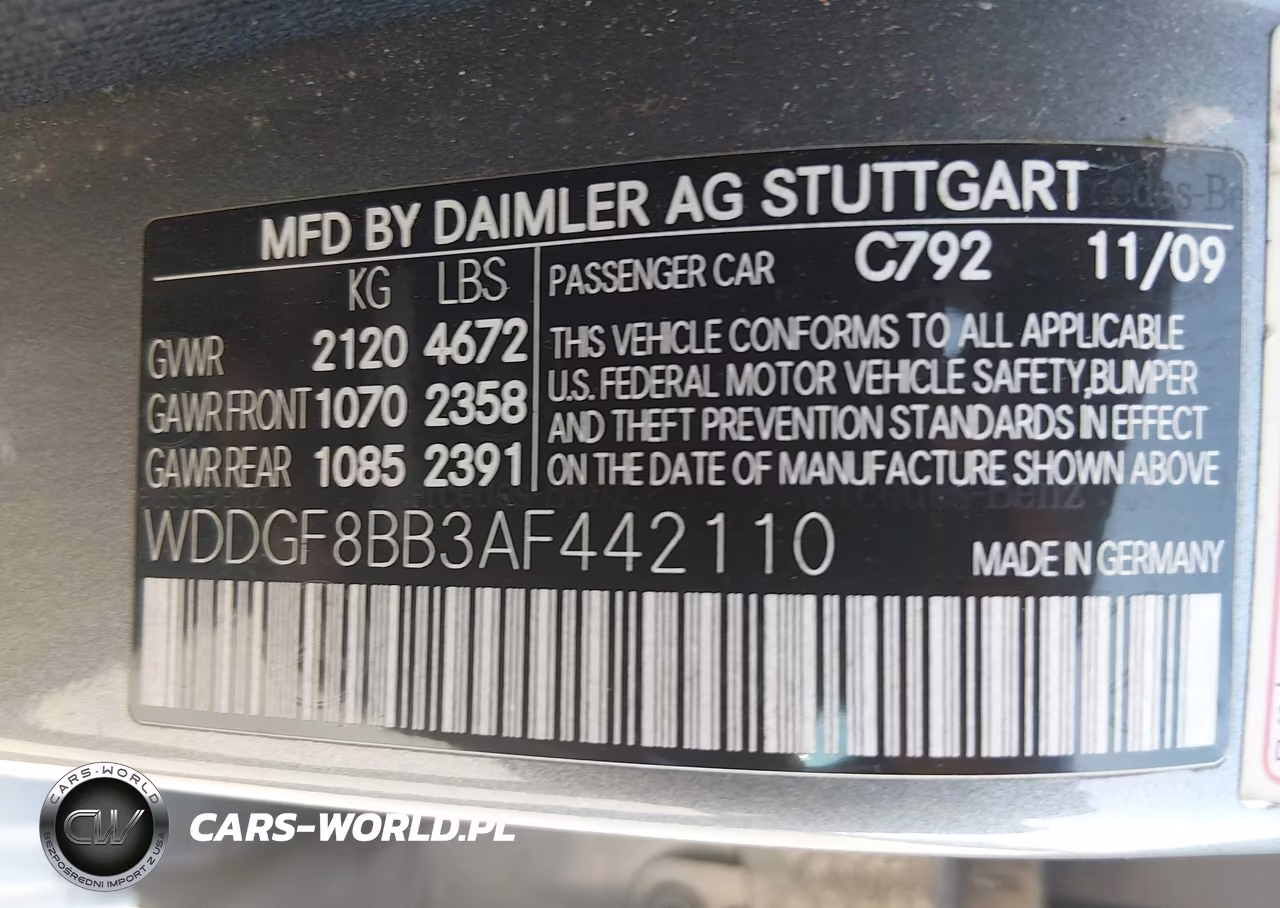 2010 Mercedes-Benz C 300 Luxury 4Matic-Sport 4Matic VIN:WDDGF8BB3AF442110 - 9