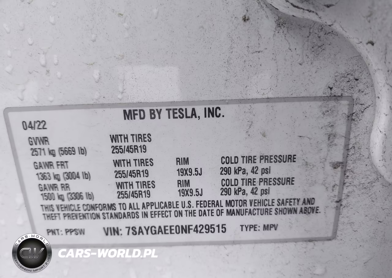 2022 Tesla Model Y Long Range Dual Motor All-Wheel Drive VIN:7SAYGAEE0NF429515 - 9