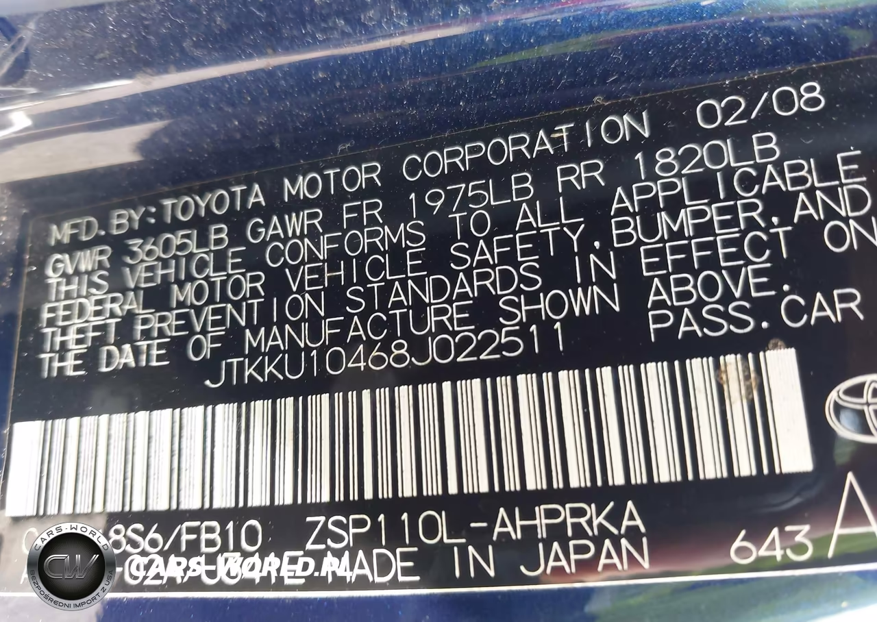 2008 Scion Xd VIN:JTKKU10468J022511 - 9
