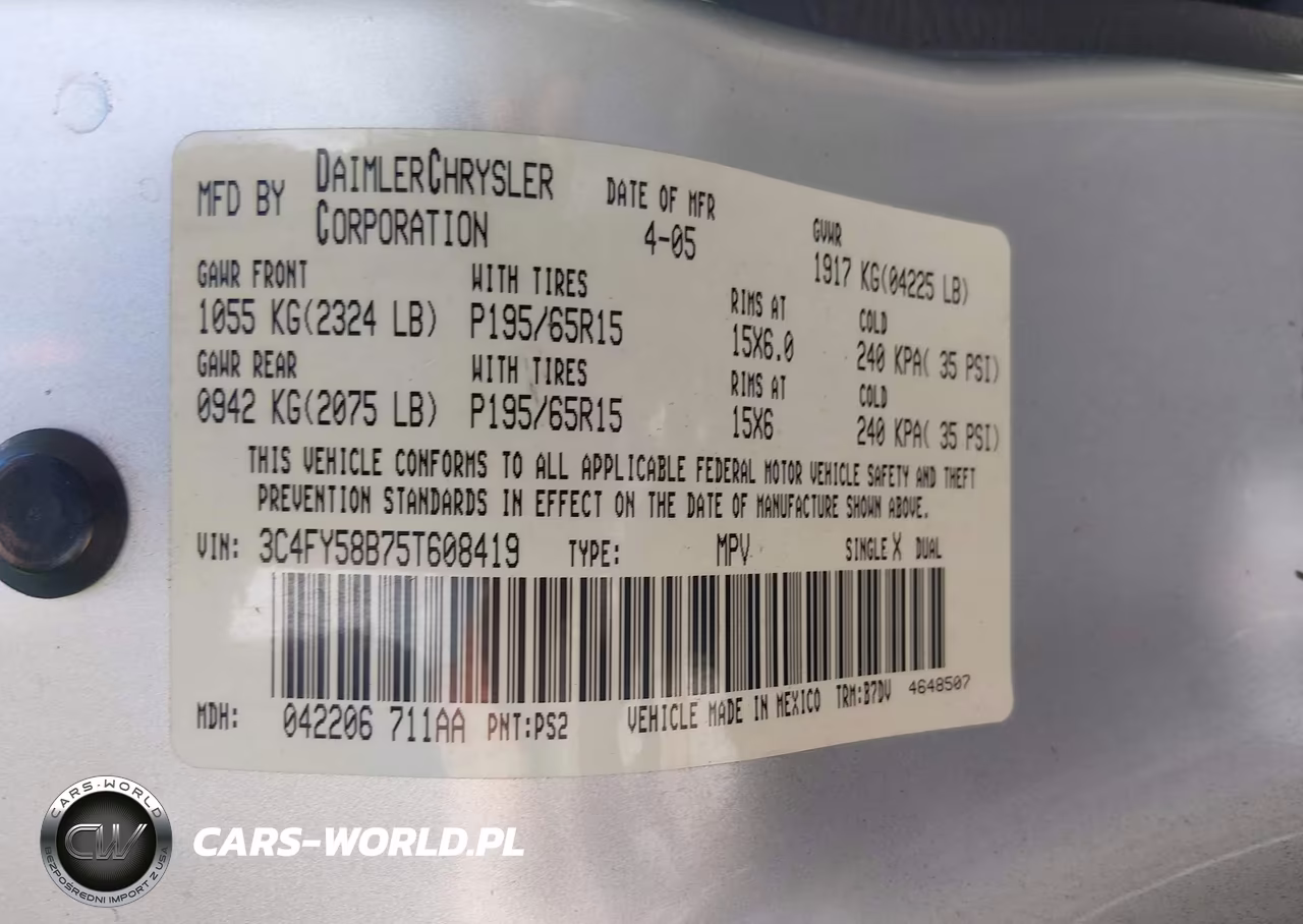 2005 Chrysler Pt Cruiser Touring VIN:3C4FY58B75T608419 - 9
