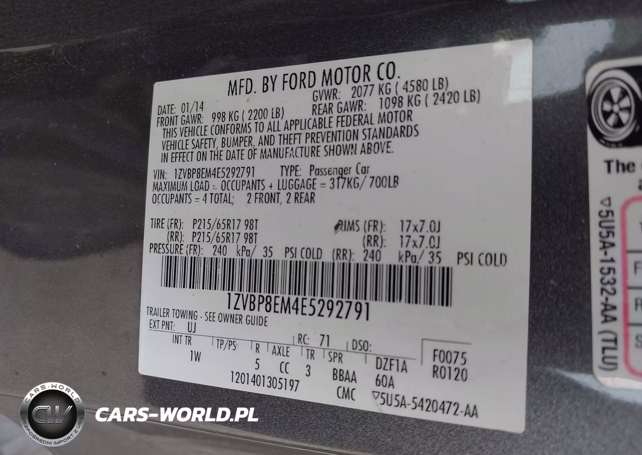 2014 Ford Mustang V6-V6 Premium VIN:1ZVBP8EM4E5292791 - 9
