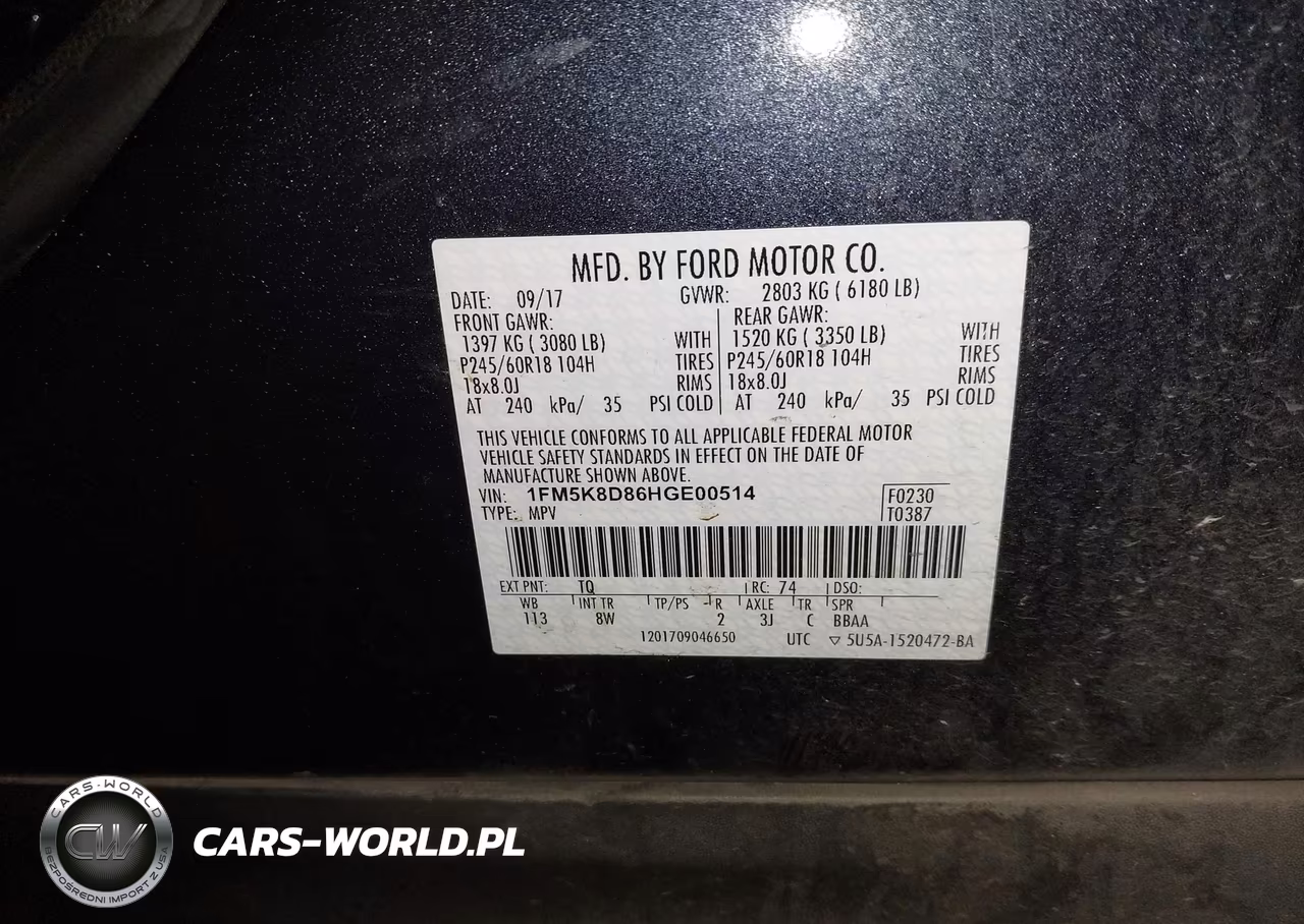 2017 Ford Explorer Xlt VIN:1FM5K8D86HGE00514 - 9