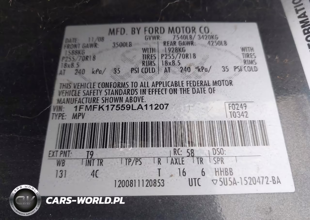 2009 Ford Expedition El Eddie Bauer-King Ranch VIN:1FMFK17559LA11207 - 9