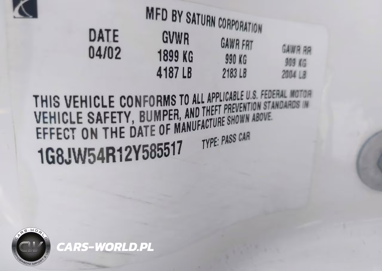 2002 Saturn L-Series L300 VIN:1G8JW54R12Y585517 - 9