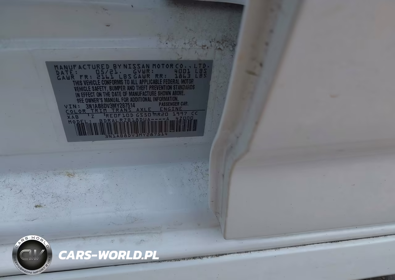 2021 Nissan Sentra Sr Xtronic Cvt VIN:3N1AB8DV3MY287514 - 9
