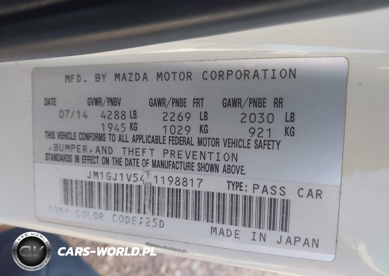 2015 Mazda Mazda6 I Touring VIN:JM1GJ1V54F1198817 - 9