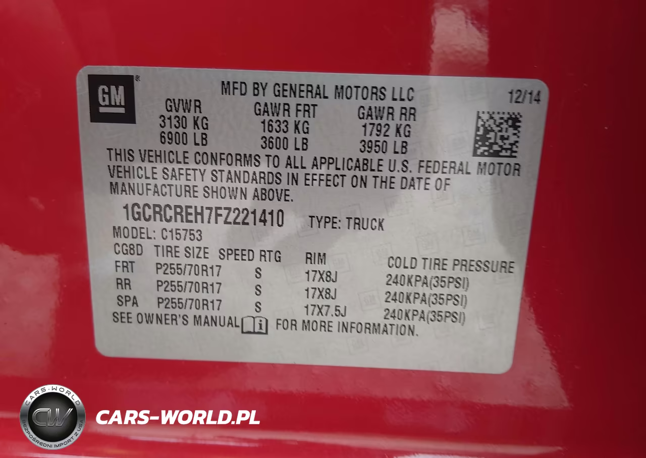 2015 Chevrolet Silverado 1500 1Lt VIN:1GCRCREH7FZ221410 - 9