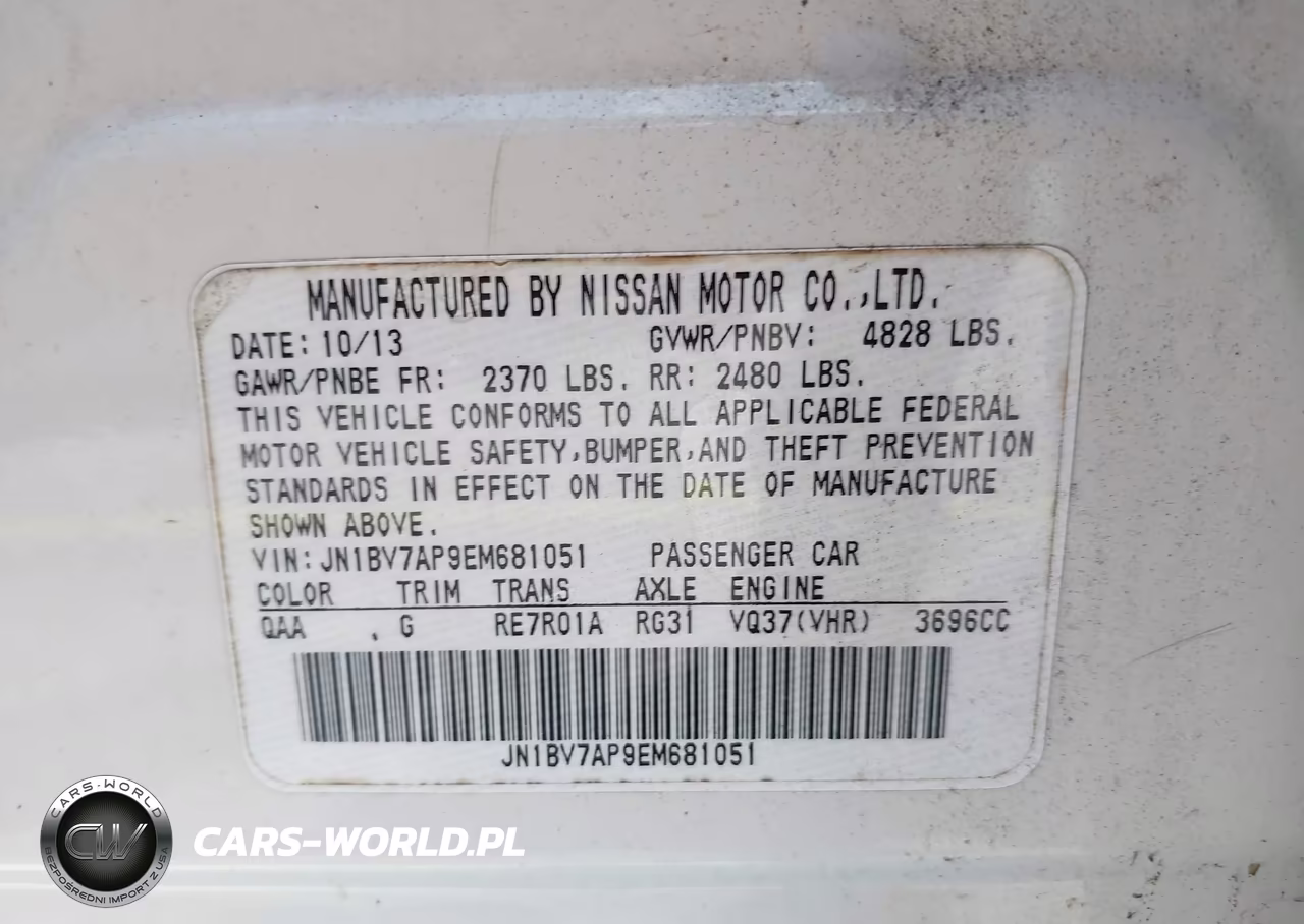 2014 Infiniti Q50 Premium VIN:JN1BV7AP9EM681051 - 9