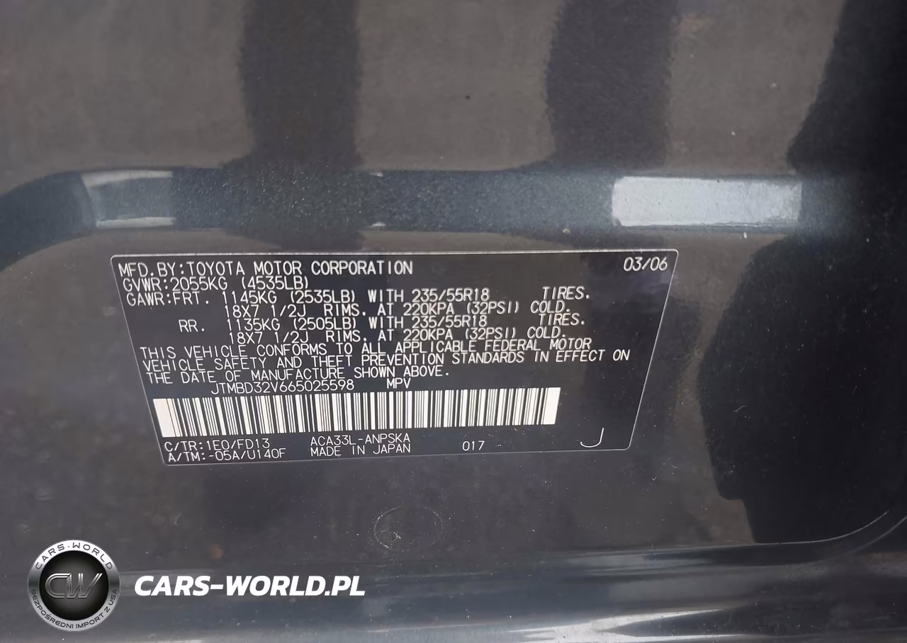 2006 Toyota Rav4 Sport VIN:JTMBD32V665025598 - 9