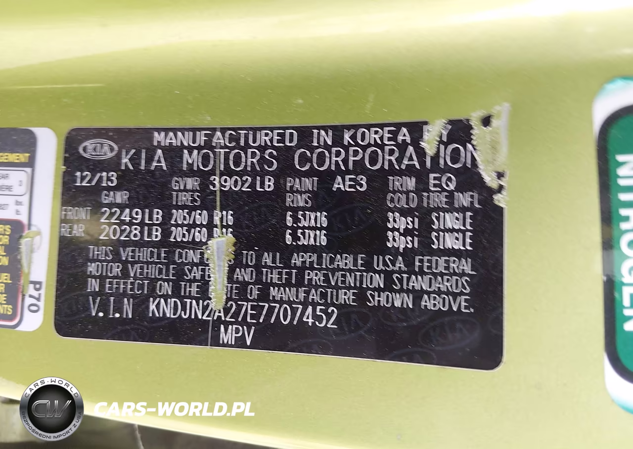 2014 Kia Soul VIN:KNDJN2A27E7707452 - 9