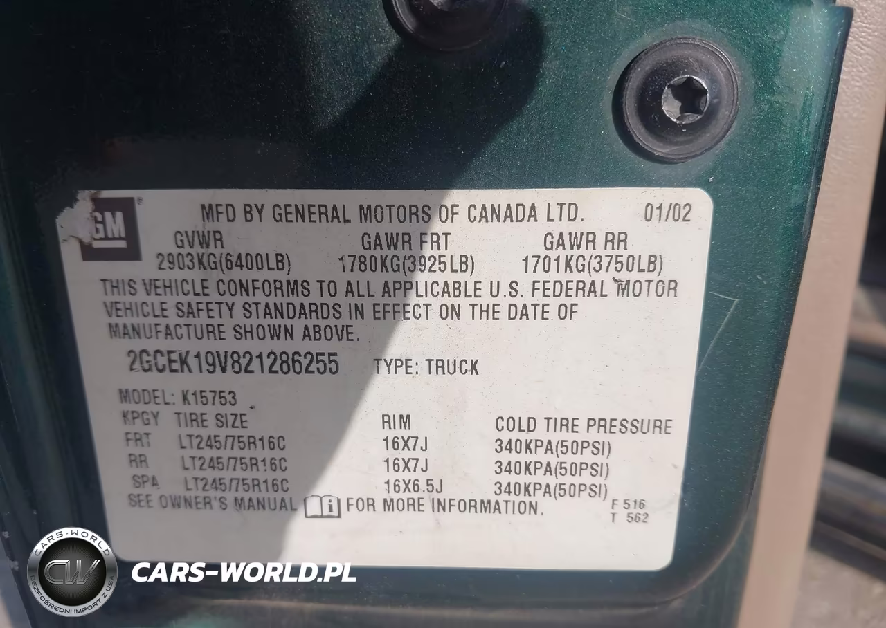 2002 Chevrolet Silverado 1500 Ls VIN:2GCEK19V821286255 - 9
