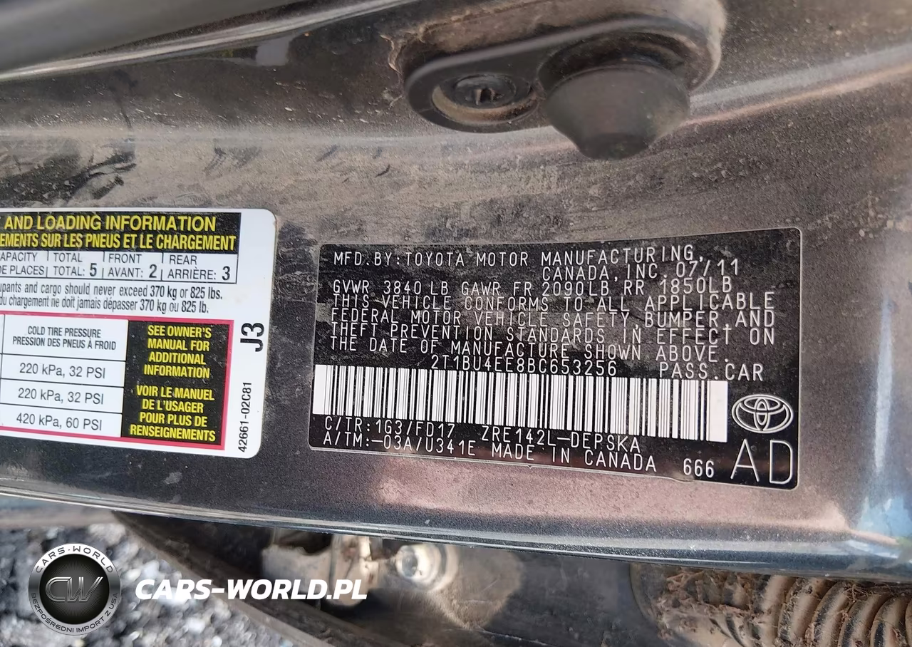2011 Toyota Corolla S VIN:2T1BU4EE8BC653256 - 9