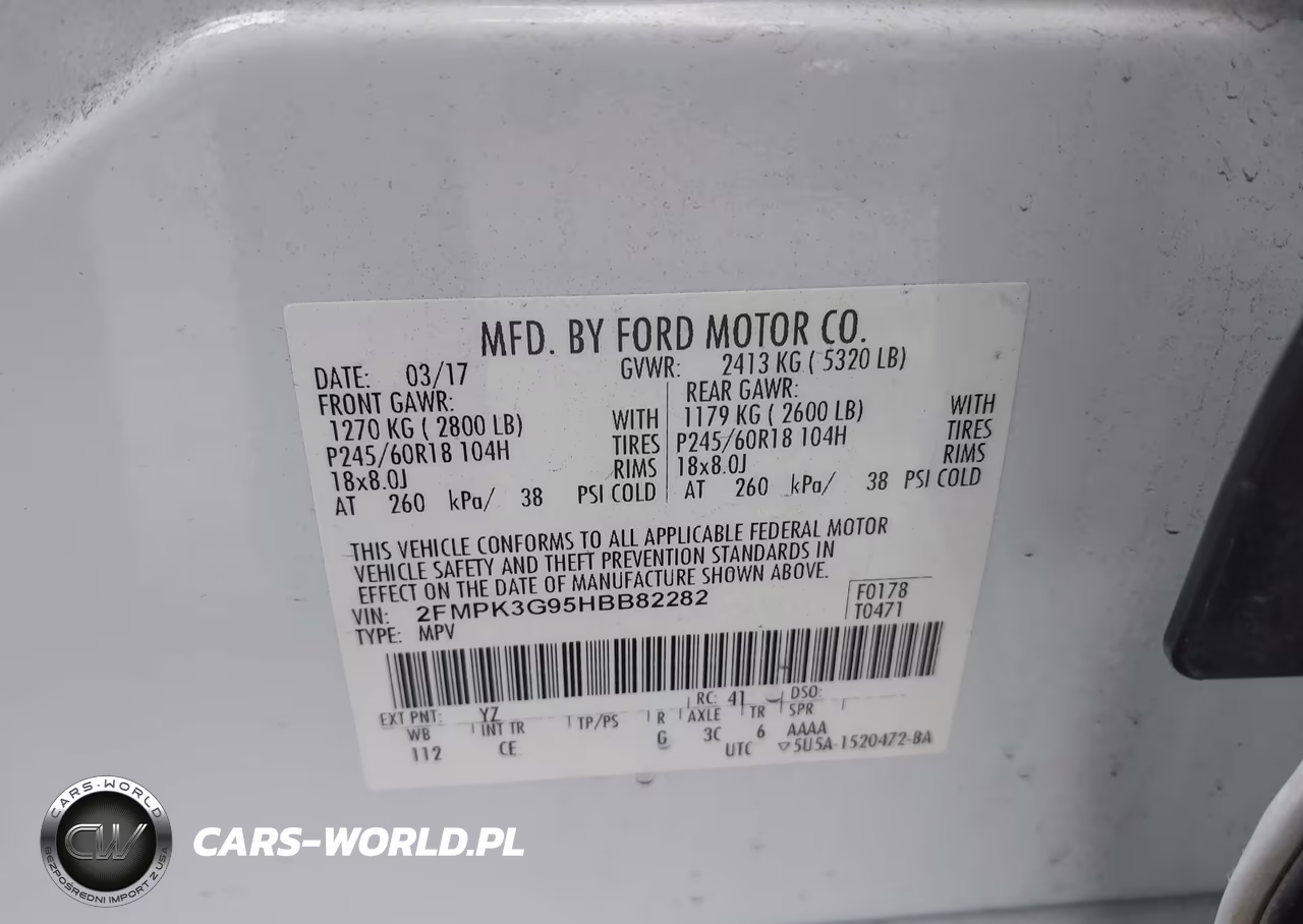 2017 Ford Edge Se VIN:2FMPK3G95HBB82282 - 9