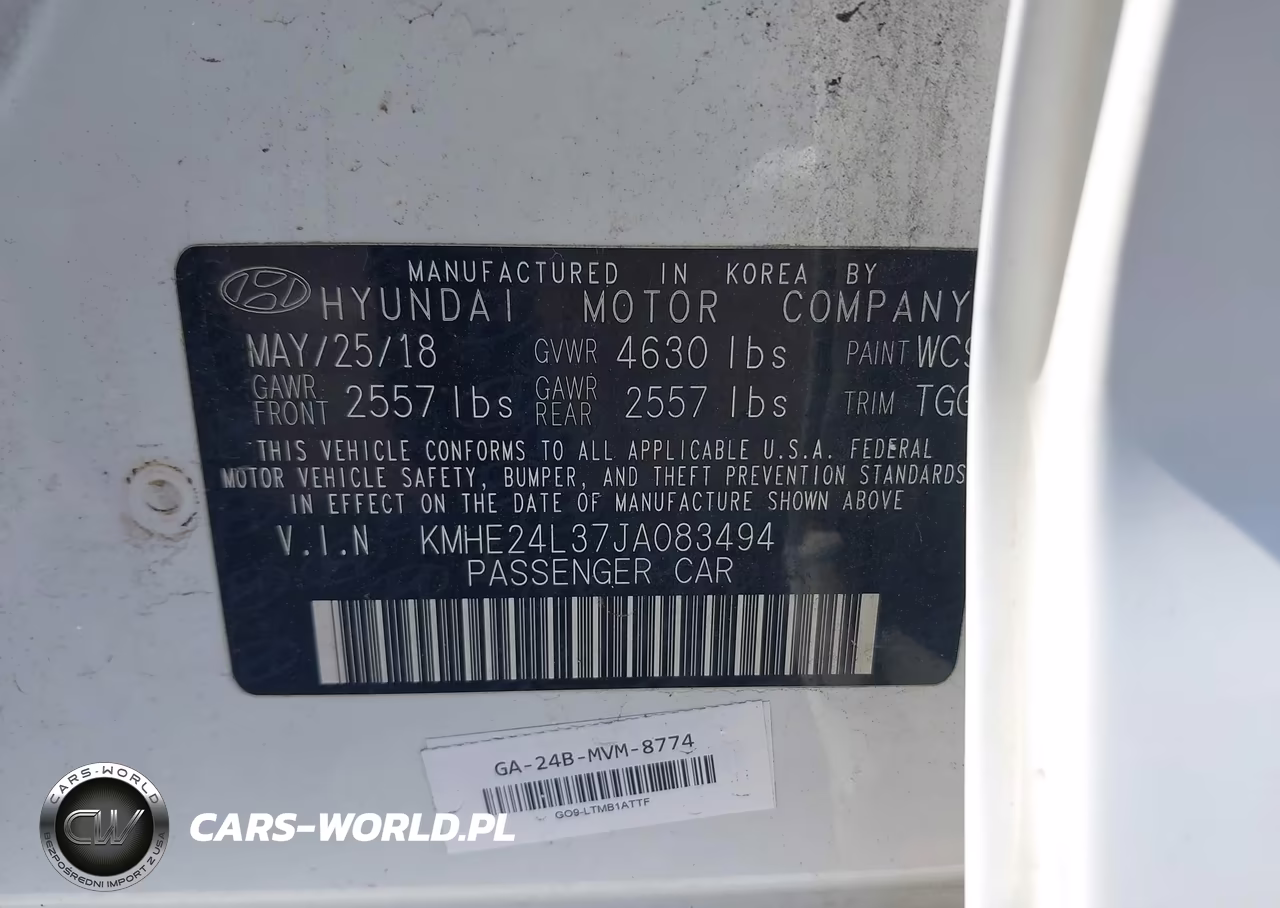 2018 Hyundai Sonata Hybrid Se VIN:KMHE24L37JA083494 - 9