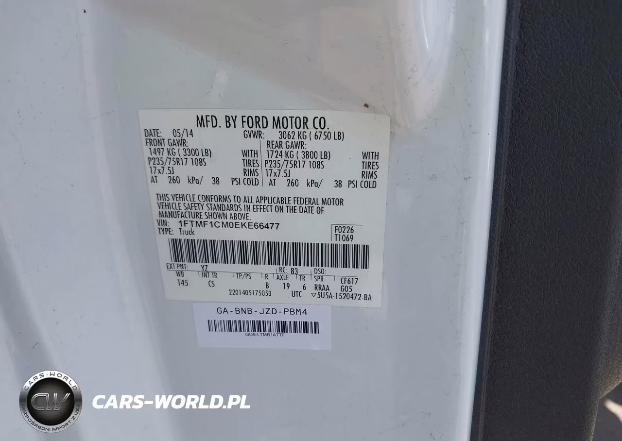 2014 Ford F-150 Stx-Xl-Xlt VIN:1FTMF1CM0EKE66477 - 9