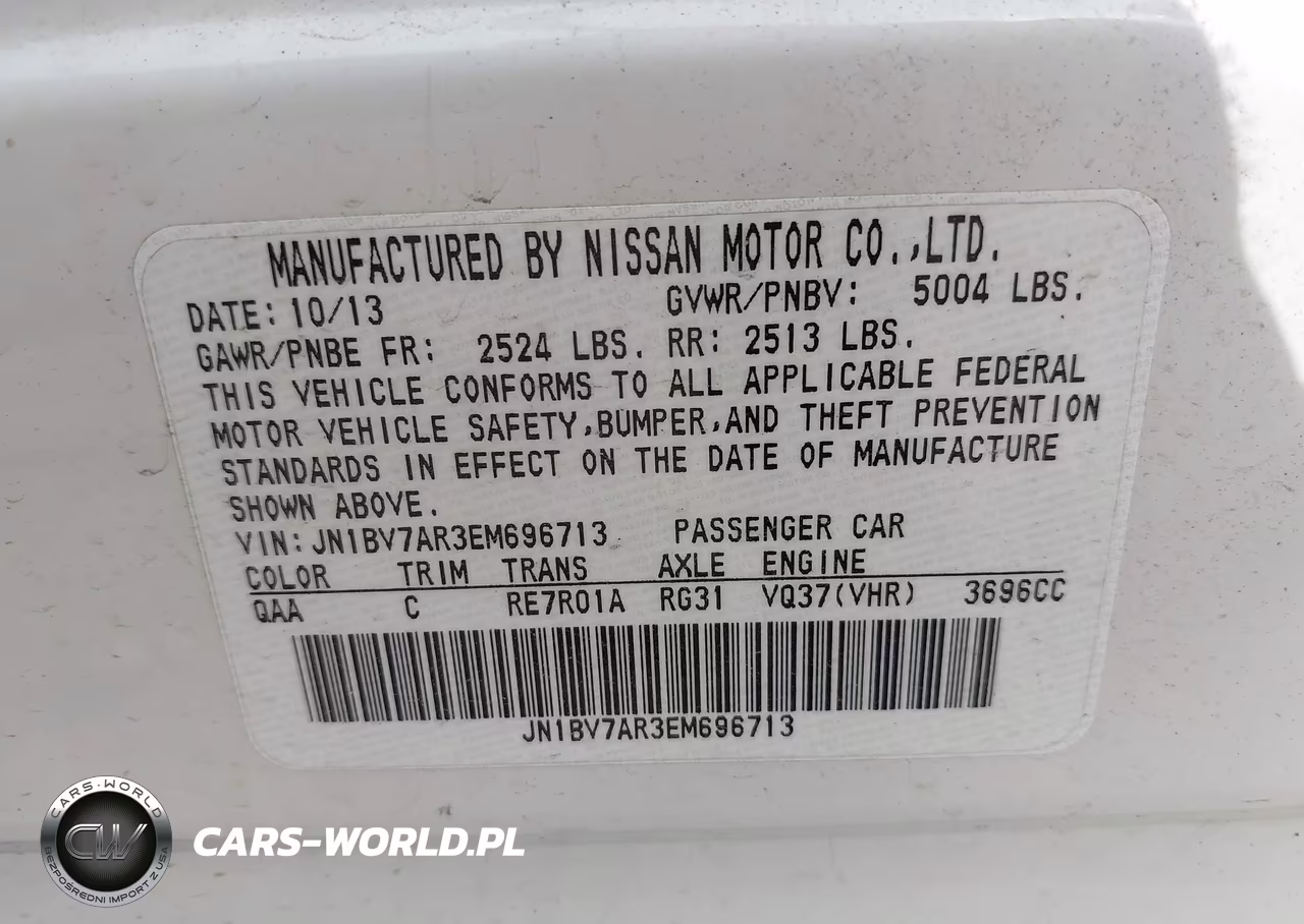 2014 Infiniti Q50 Premium VIN:JN1BV7AR3EM696713 - 9
