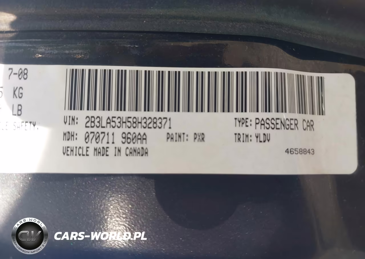 2008 Dodge Charger R-T VIN:2B3LA53H58H328371 - 9