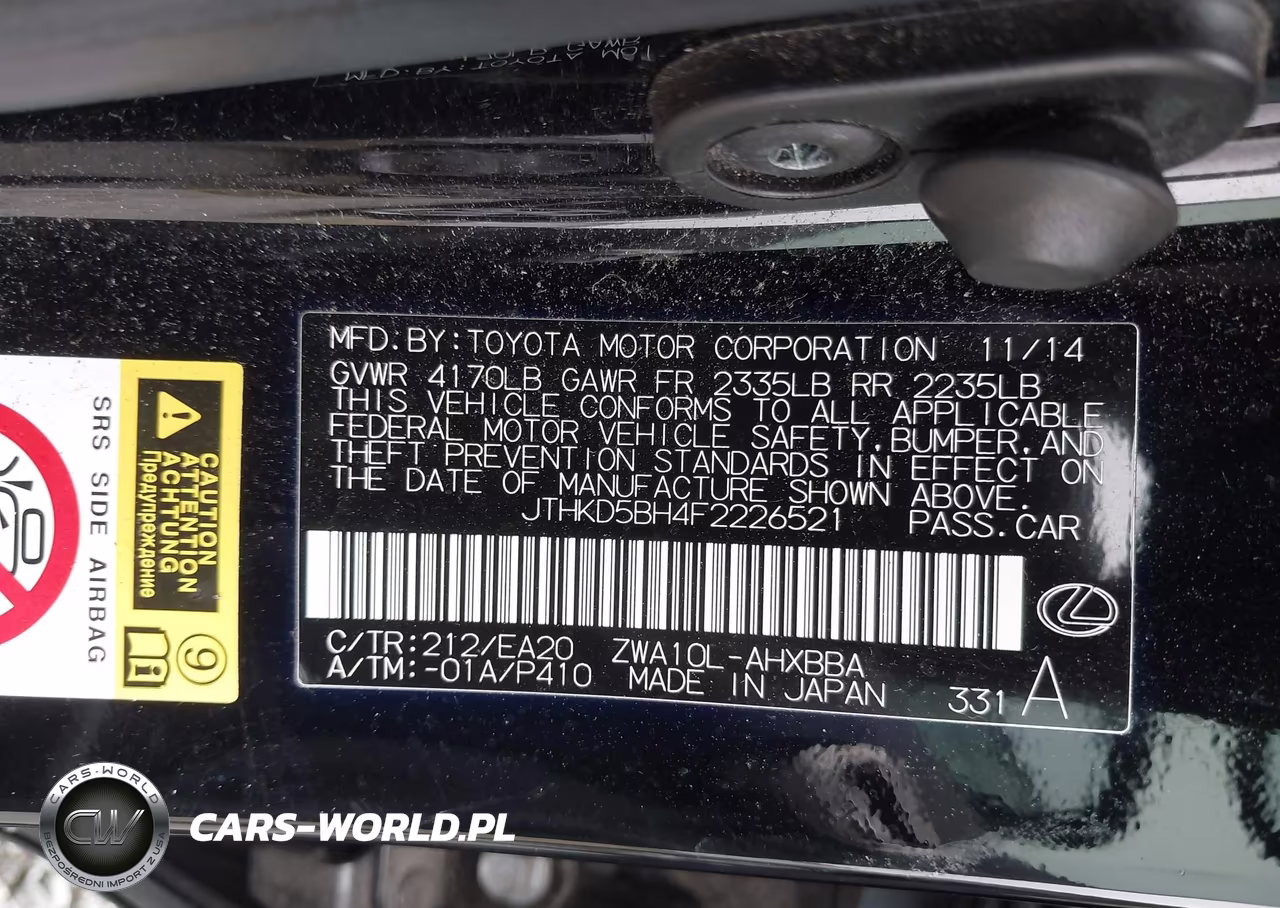 2015 Lexus Ct 200H VIN:JTHKD5BH4F2226521 - 9