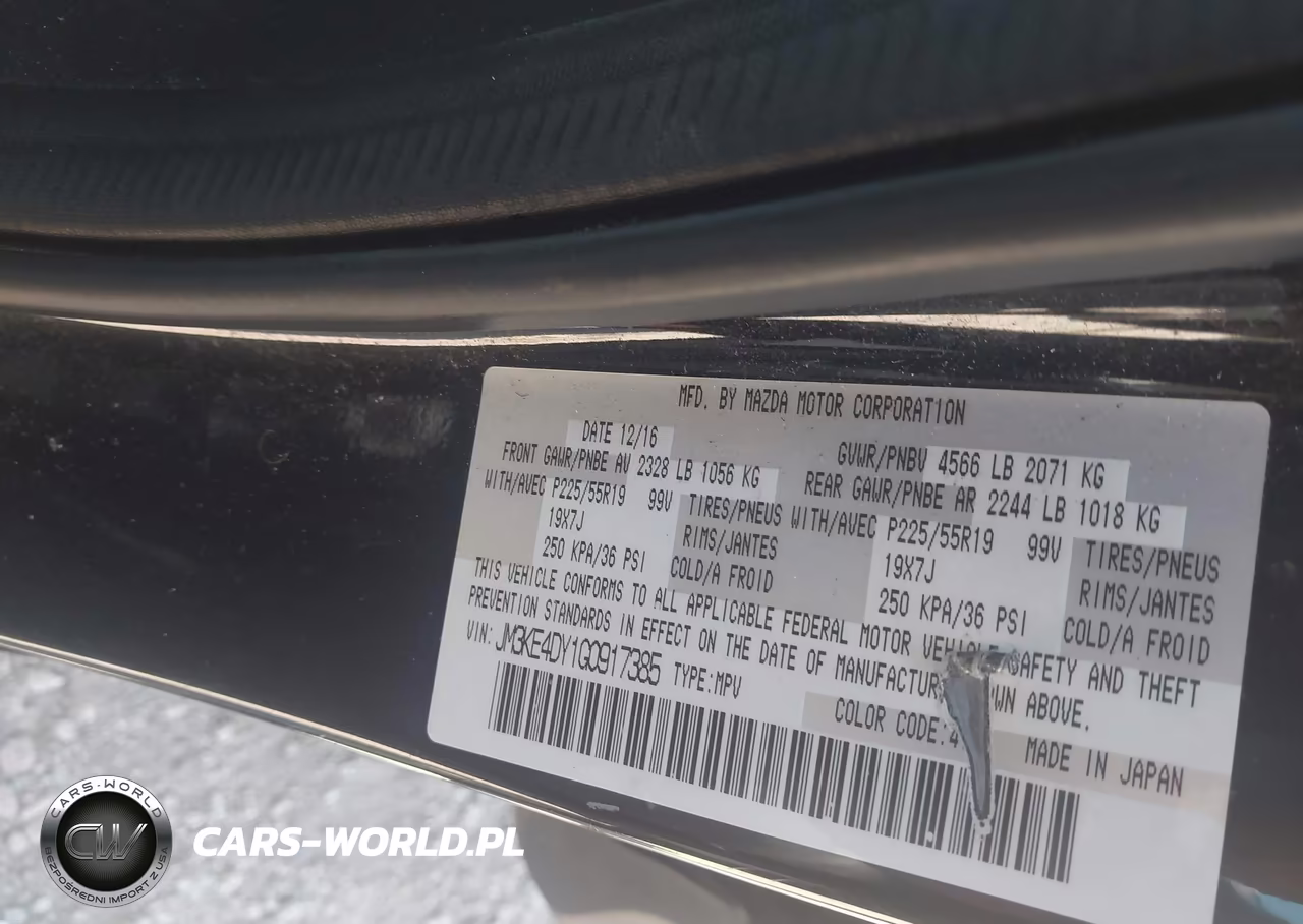 2016 Mazda Cx-5 Grand Touring VIN:JM3KE4DY1G0917385 - 9