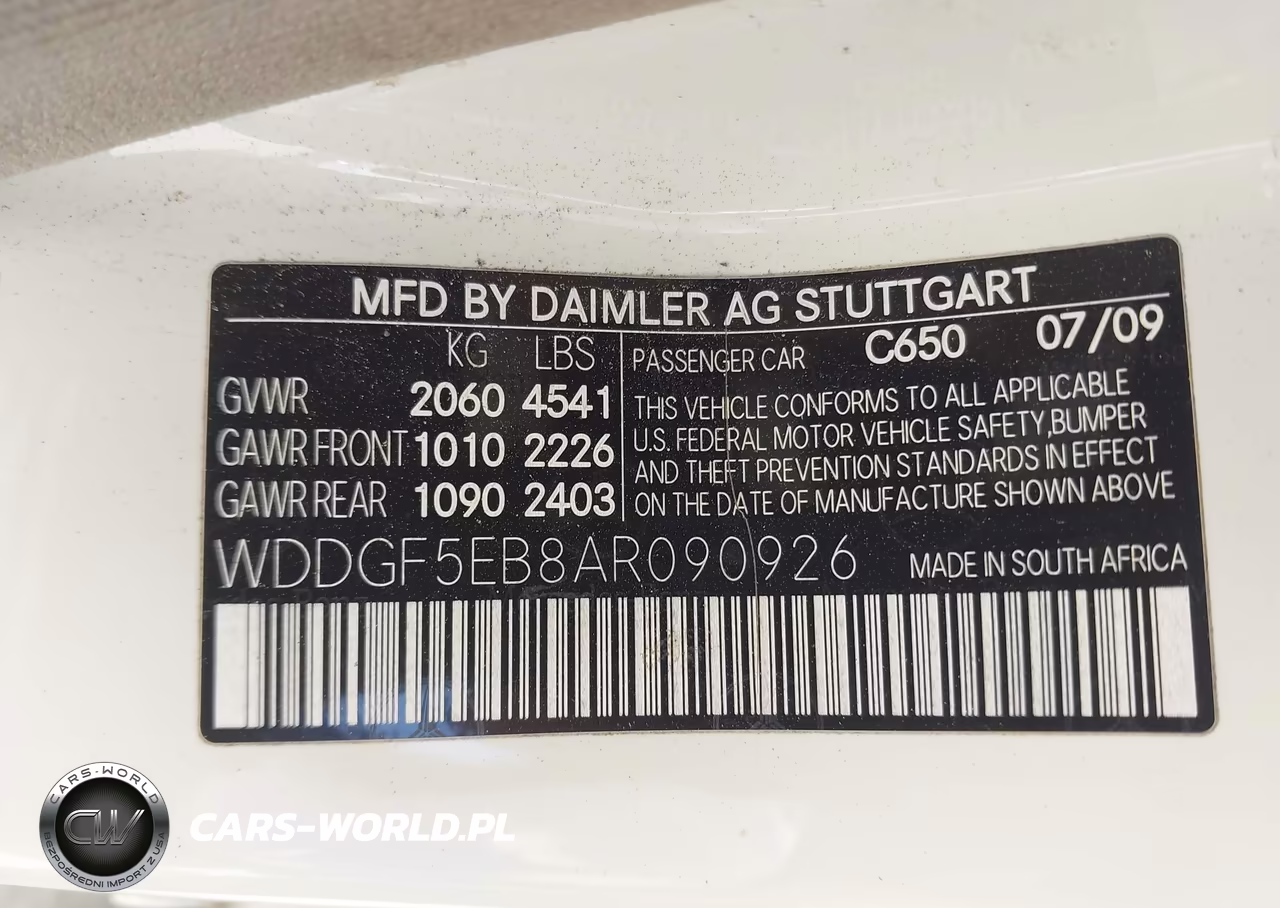 2010 Mercedes-Benz C 300 Luxury-Sport VIN:WDDGF5EB8AR090926 - 9