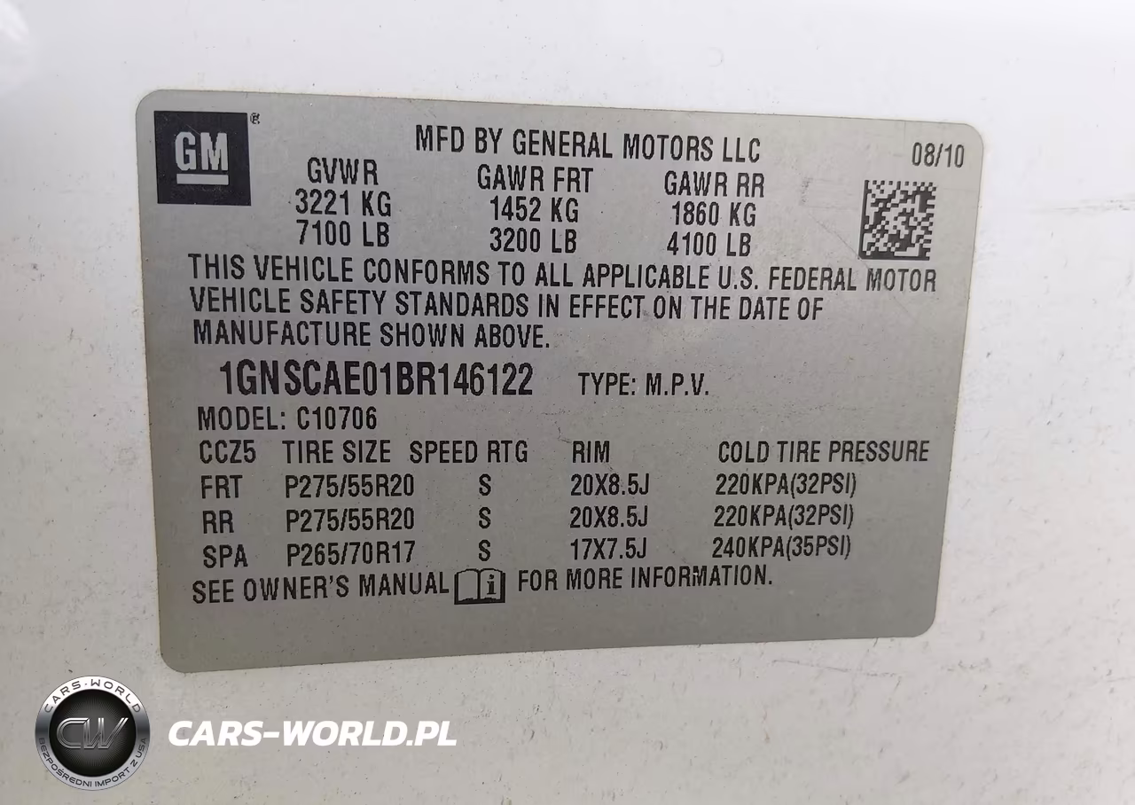 2011 Chevrolet Tahoe Ls VIN:1GNSCAE01BR146122 - 9