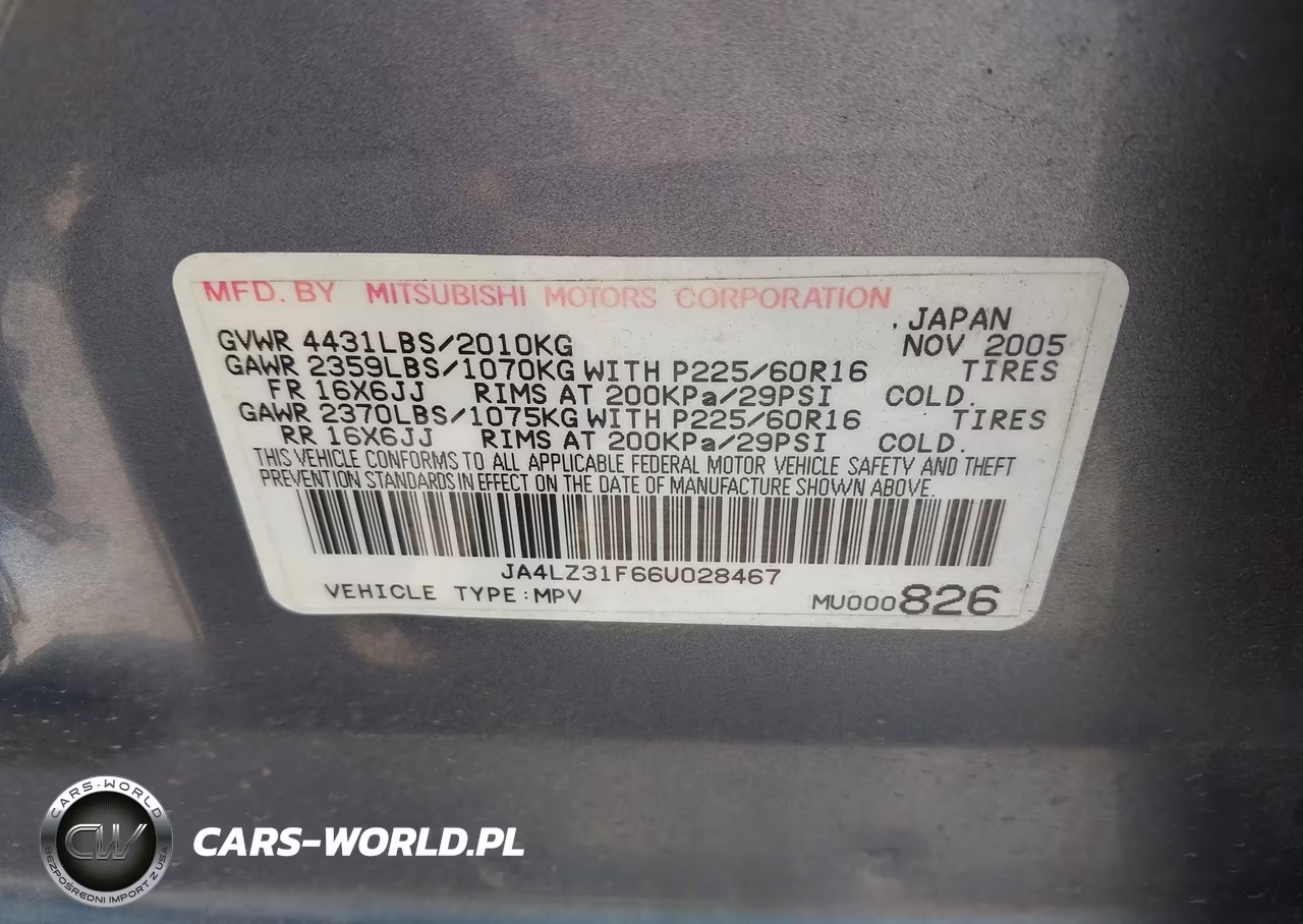 2006 Mitsubishi Outlander Ls VIN:JA4LZ31F66U028467 - 9
