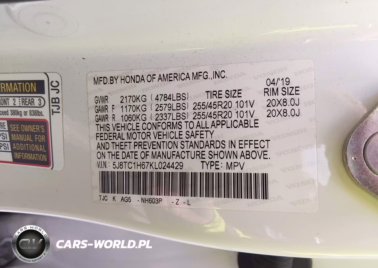 2019 Acura Rdx A-Spec Package VIN:5J8TC1H67KL024429 - 9