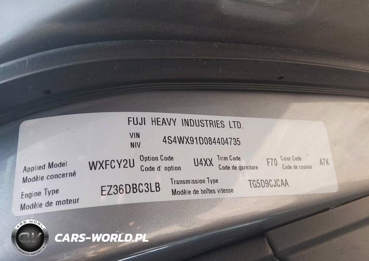 2008 Subaru Tribeca Base 5-Passenger VIN:4S4WX91D084404735 - 9