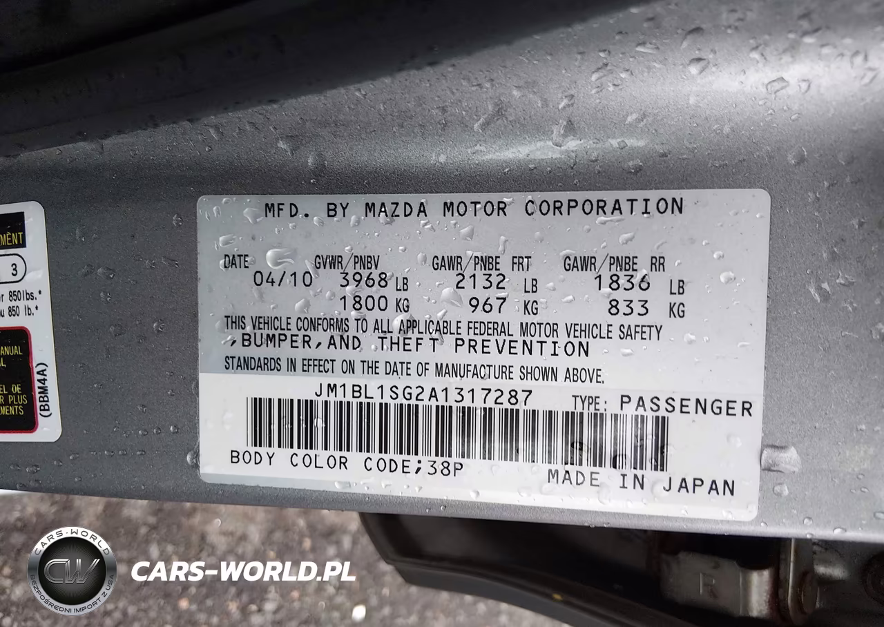 2010 Mazda Mazda3 I Touring VIN:JM1BL1SG2A1317287 - 9
