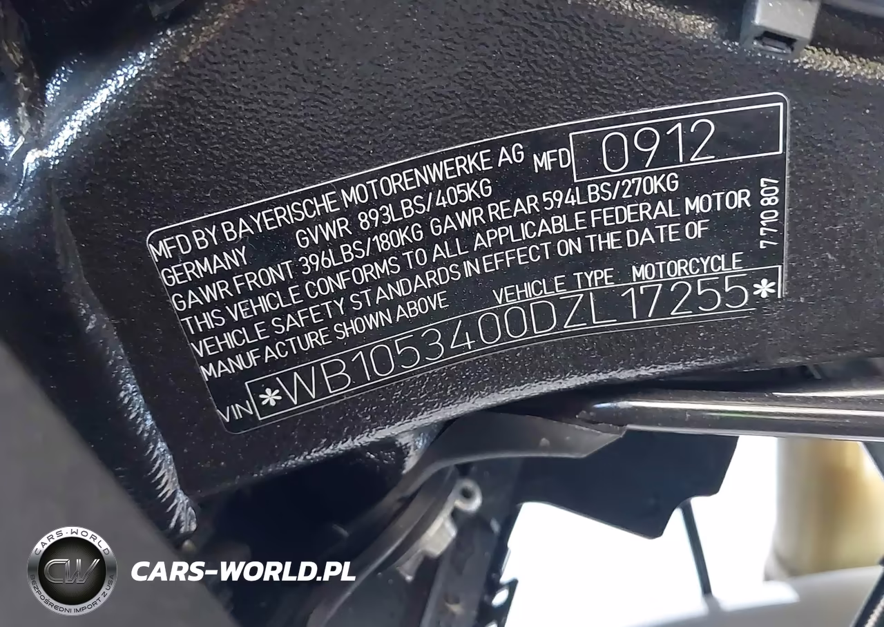 2013 BMW S 1000 Rr VIN:WB1053400DZL17255 - 10